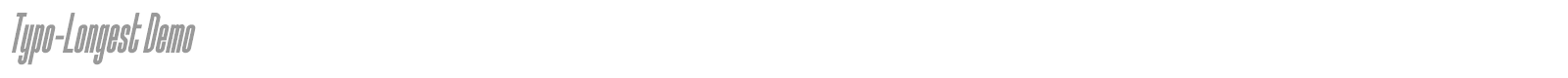 Typo Longest font preview